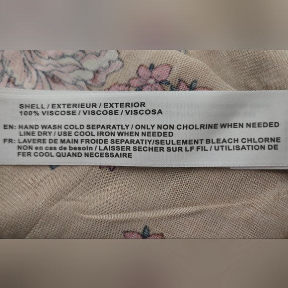 NWT Band of Gypsies Strapless Jumpsuit Mustard Yellow Pink Florals Sz Small - Picture 8 of 11